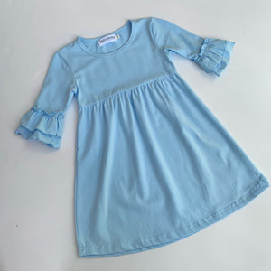 Double Ruffle Sleeve Dress