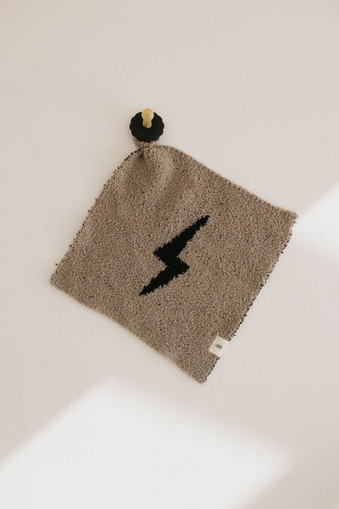 Soft Lightning Bolt Lovey for babies, perfect for comfort and cuddles.