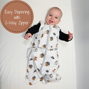 Life Is Better In Boots Baby Sleep Sack, 100% Organic Cotton