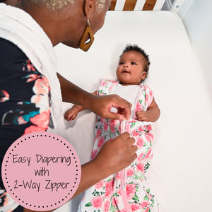 Live Life in Full Bloom Baby Sleep Sack, 100% Organic Cotton