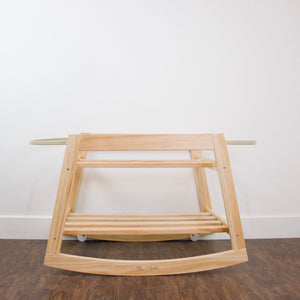 Classic Rocking<br>Moses Bassinet Stand<br>with brake<br>Natural