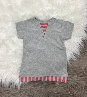 BitzKids Red Striped Shirt