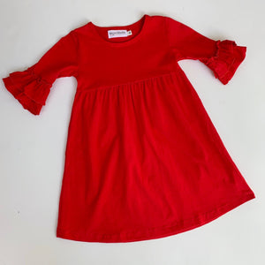 Double Ruffle Sleeve Dress