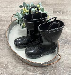 Black Rain Boots