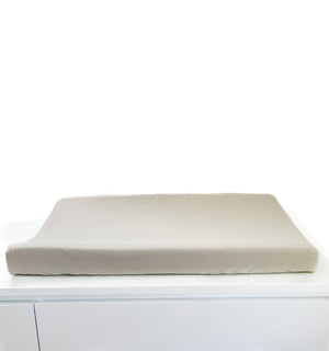 Oat Ribbed Changing Pad Cover