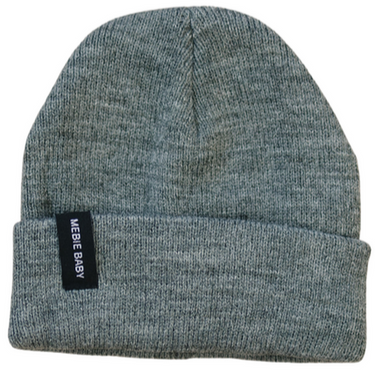 Dark Grey Mebie Baby Beanie - MOOGCO Baby
