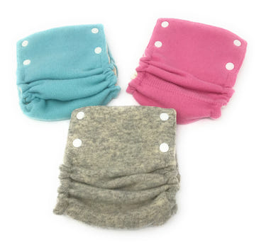 Solid color wool diaper cover for babies, soft and breathable, perfect for eco-friendly diapering solutions.