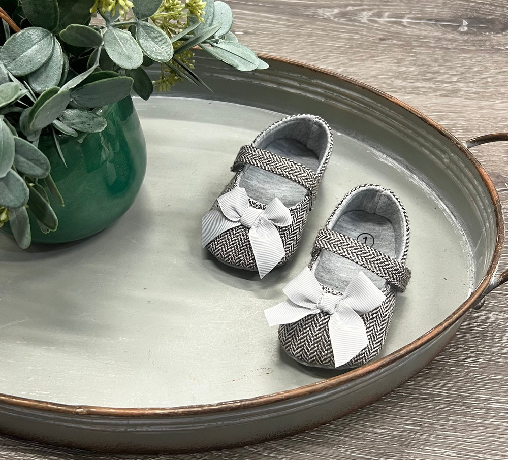 Chevron Flats for babies - stylish and comfortable shoes for little feet.