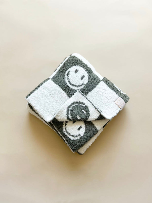 Smiley Checker Blanket