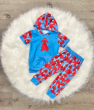 Cliff Hooded T Set for babies - cozy two-piece outfit with hood, perfect for stylish comfort.