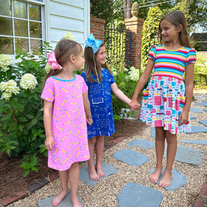 Aqua Dots Birdie Dress