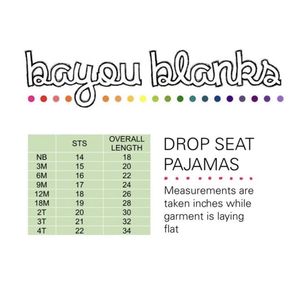 Drop Seat Pajamas
