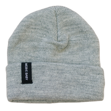 Light Grey Mebie Baby Beanie - MOOGCO Baby
