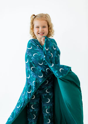 Midnight Tigers Luna Wrap - 47in X 47in double layered blanket