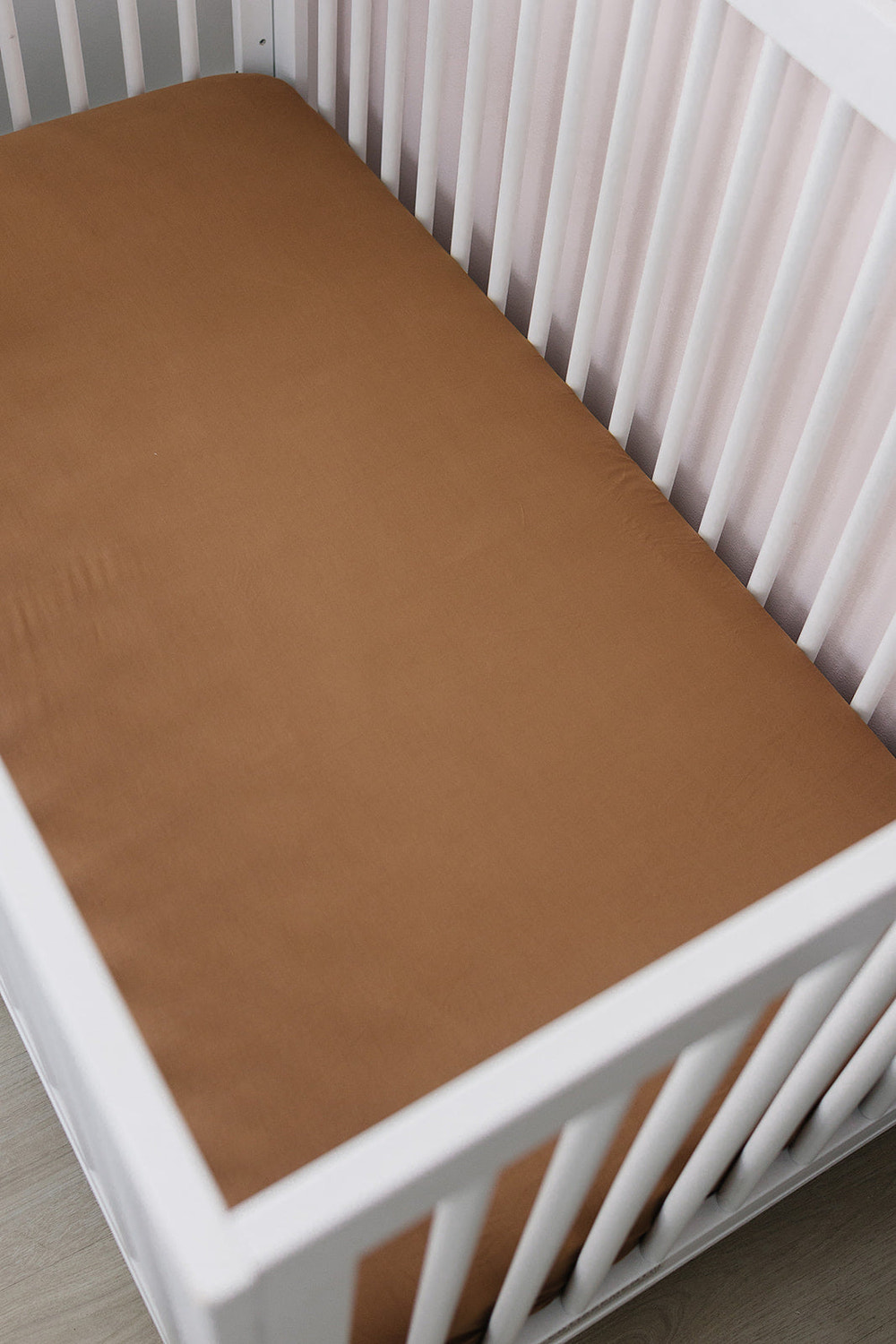 Mustard Bamboo Stretch Crib Sheet - MOOGCO Baby