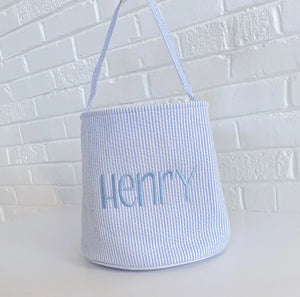 Seersucker and Gingham Buckets