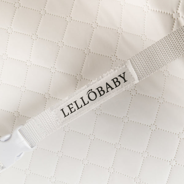 LELLOBABY™ 6mm Thick Premier Edition Acrylic Diaper Changing Tray PLUS+ at angle 13, stylish and functional baby accessory.