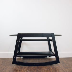 Classic Rocking<br> Moses Bassinet Stand<br>with brake<br>Black