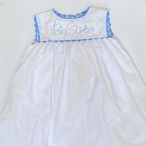 White Dress with Ric Rac Trim