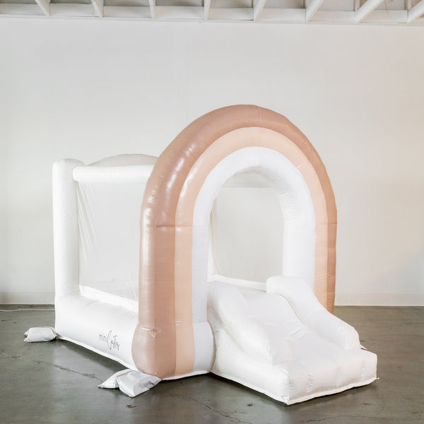 Mini Boho - Beige Rainbow Bounce House