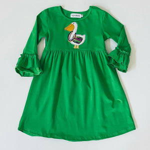 Double Ruffle Sleeve Dress