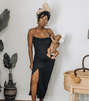 African Moses Basket<br>Brown Handle