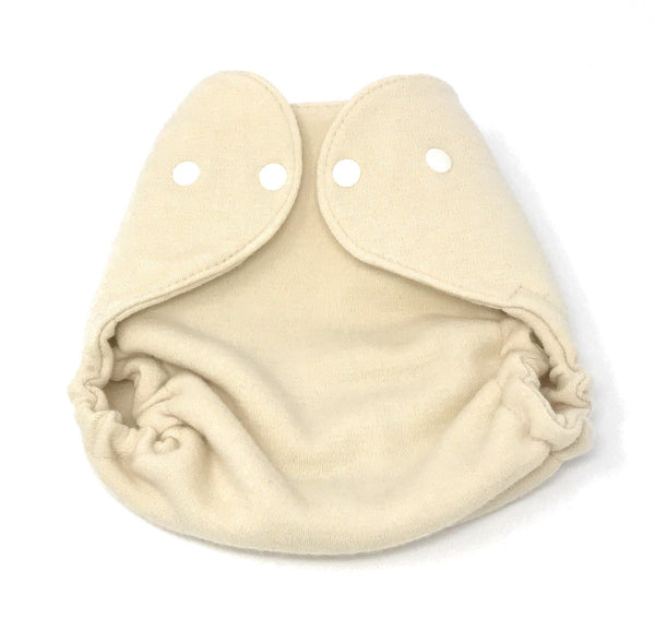 Natural Wool Snap Wrap Diaper Cover