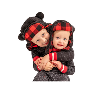 Cute Bear Critter Cap beanie for babies, perfect for keeping little heads warm and stylish.