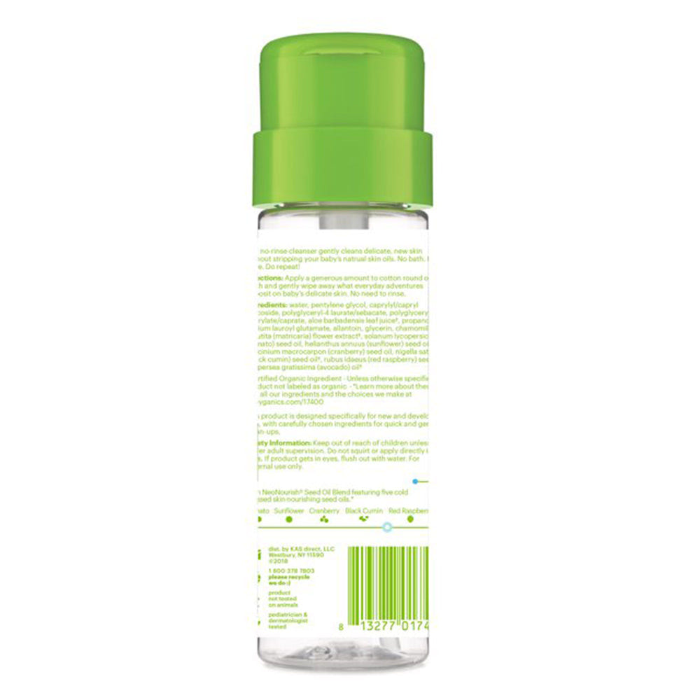 Babyganics Rinse-Free Micellar Cleanser for infants, fragrance-free, 5 oz - gentle baby health product.
