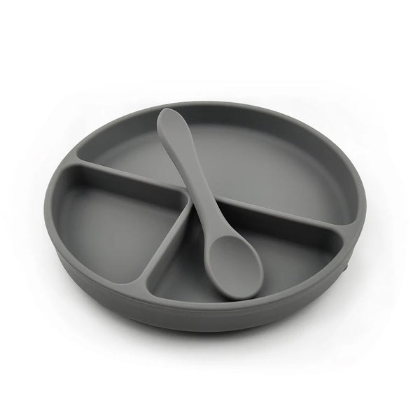 Silicone Suction Plate (Dark Grey)