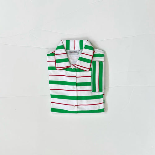 Knit Button Up Shirt - Multi Stripe