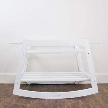 Classic Rocking<br>Moses Bassinet Stand<br>with brake<br>White