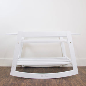 Classic Rocking<br>Moses Bassinet Stand<br>with brake<br>White