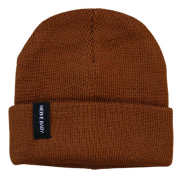 Brown Mebie Baby Beanie - MOOGCO Baby