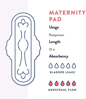 Incognito by Prevail Maternity Pads for postpartum recovery, shown from angle 2, featuring discreet and comfortable design.