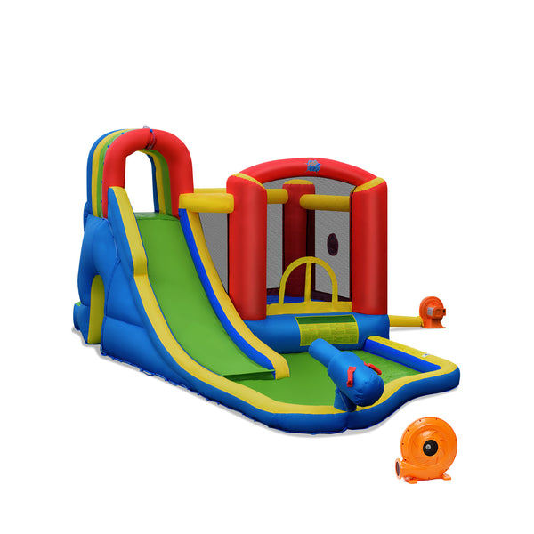 Inflatable Kid Bounce House Castle with Blower - Heavy-Duty