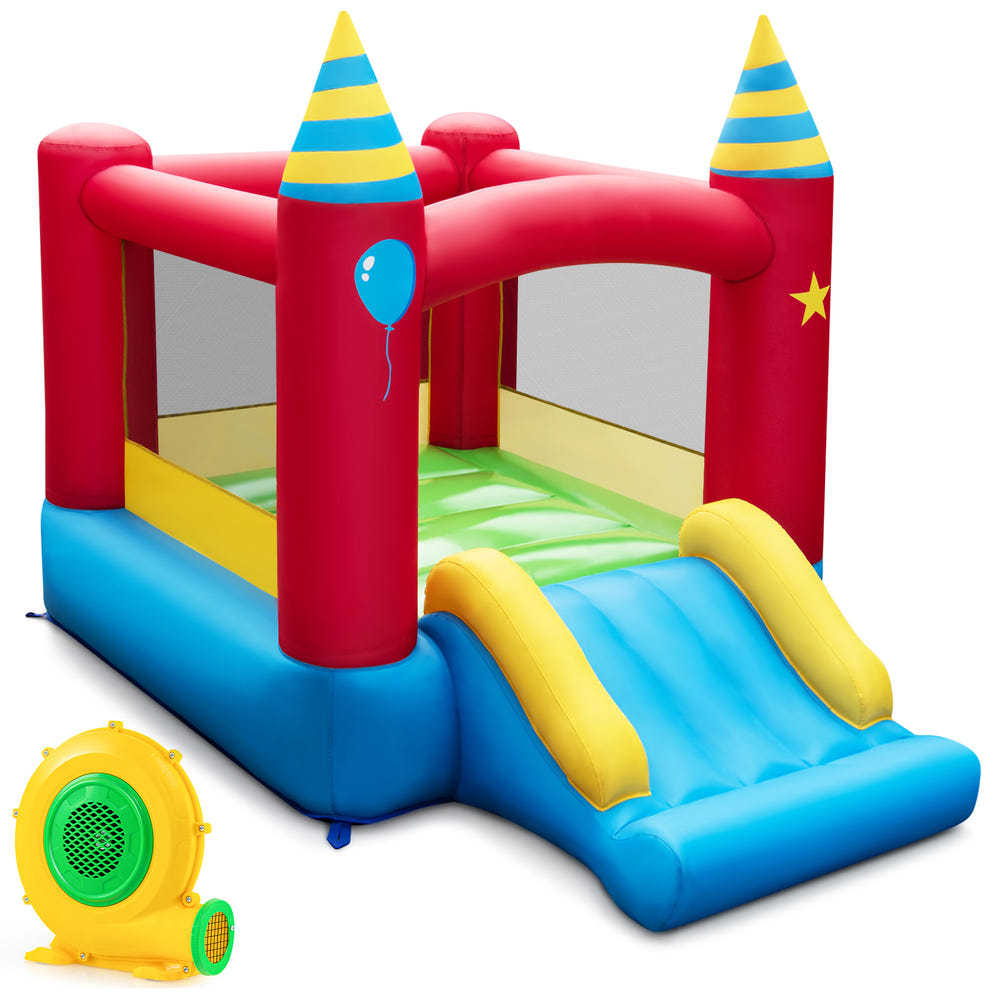 Inflatable Kids Bounce Castle with 480W Blower - Heavy-Duty