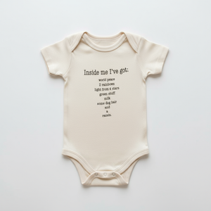 Pre-order for mid-May delivery Inside Me Poem Short Sleeve Romper