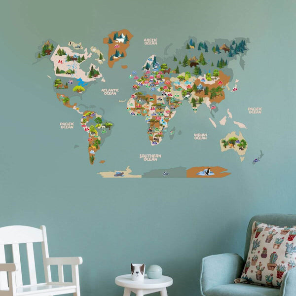 Kid's Wall Map