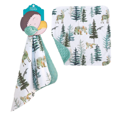 Mini Minky Blanket In The Woods - MOOGCO Baby