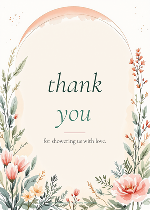invitation boho terracotta thank you