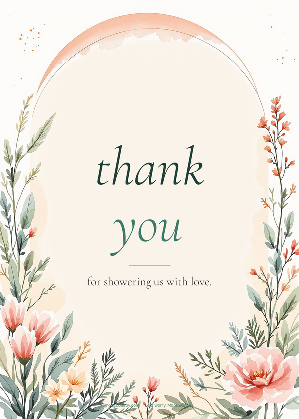 invitation boho terracotta thank you