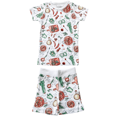 Cozy Jambalaya Pajamas for babies, featuring vibrant colors and soft fabric for a comfortable night's sleep.