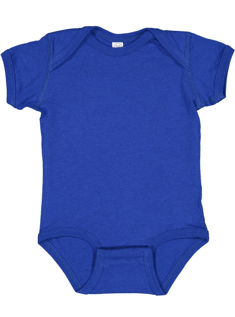 Soft jersey short sleeve bodysuit for babies, perfect for comfort and style.