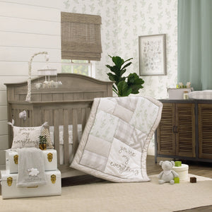 Rustic Farmhouse Super Soft Gray and White Buffalo Check Changing Pad Cover