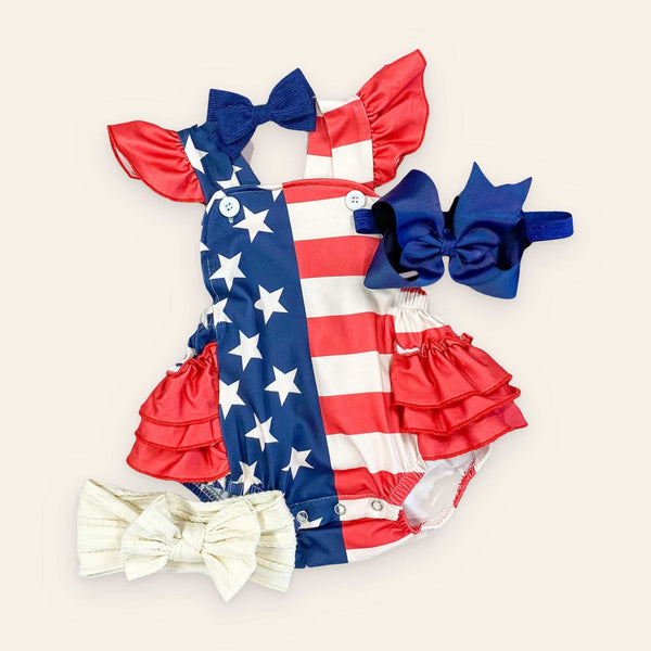 American Flag Romper