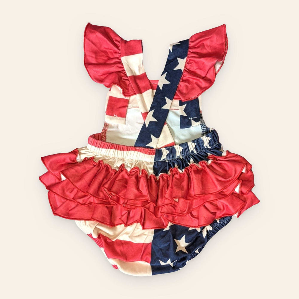 American Flag Romper