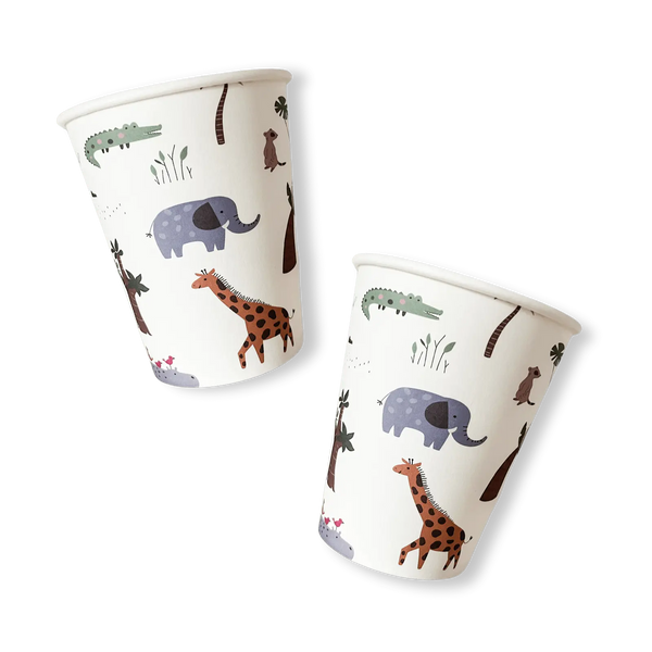 Jungle Safari Disposable Cups (8pcs)