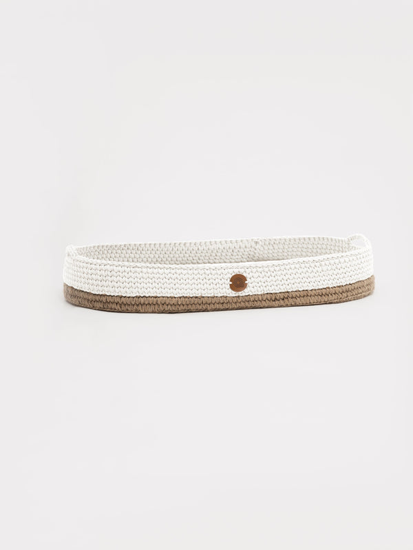 Boho Baby Changing Basket with Jute Accent