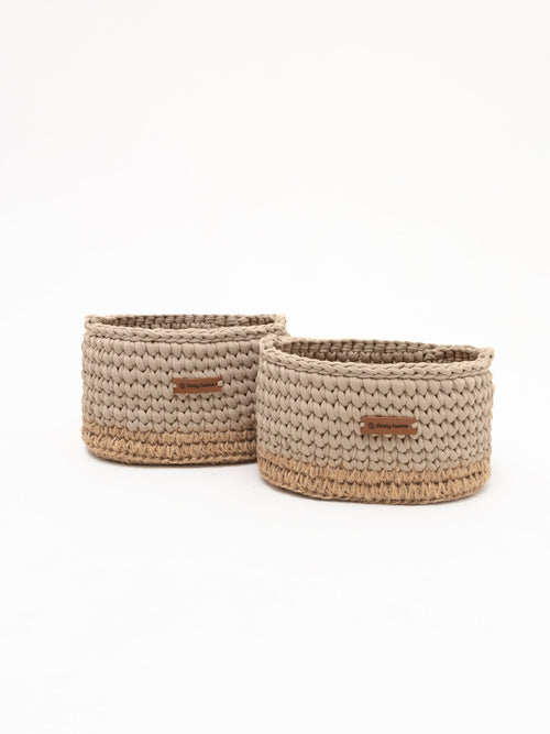 Diaper Caddy with Jute Accent